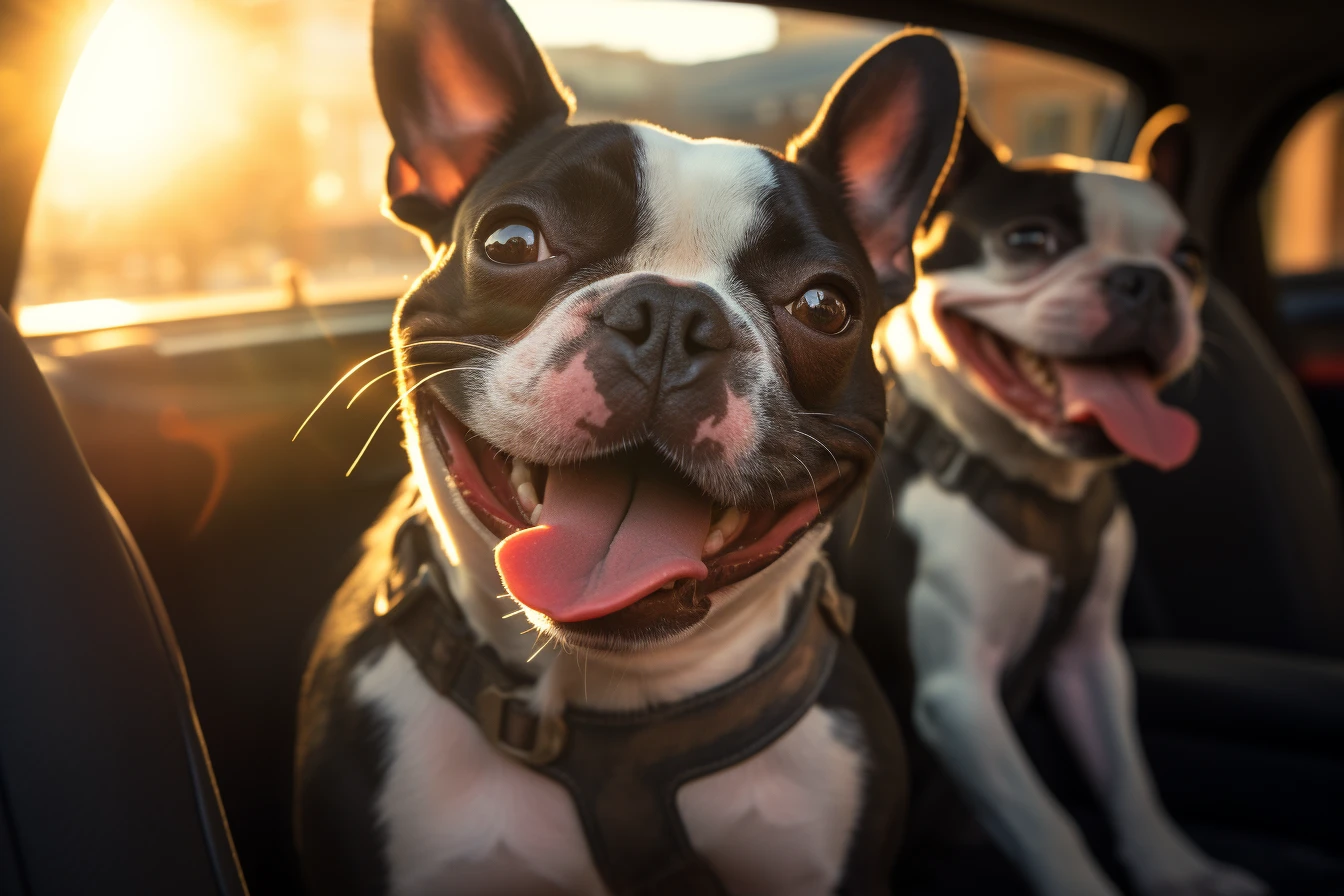 Chevrolet Malibu Dog Carrier Car Seat for Boston Terrier